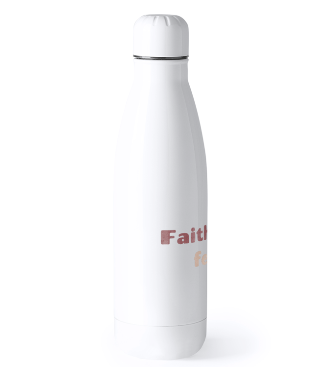 Faith over fear Bidon Termic din Oțel Inoxidabil