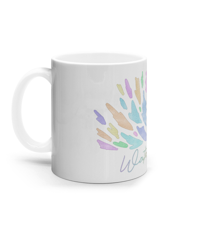 Watercolor Cana Ceramica Alba