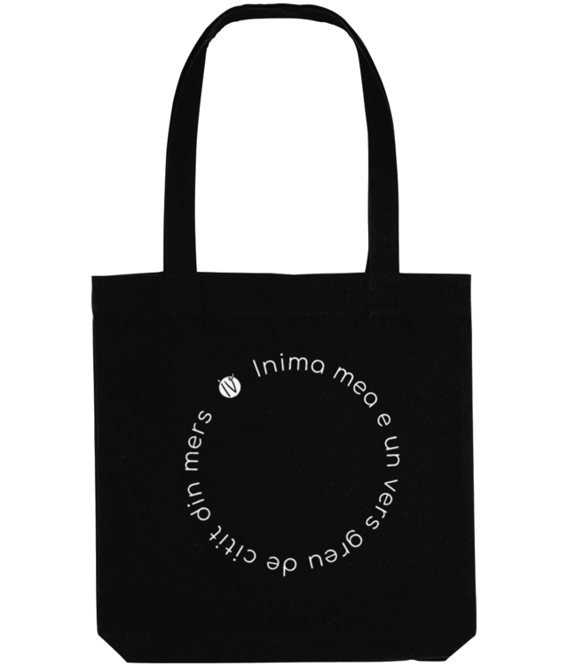 Inima mea e un vers - Tote Bag - Iv cel Naiv