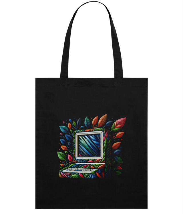 Botanical Laptop Sacoșă Subțire Țesută De Bumbac | STAU773