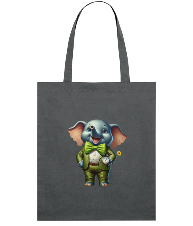 Happy Elephant Sacoșă Subțire Țesută De Bumbac | STAU773