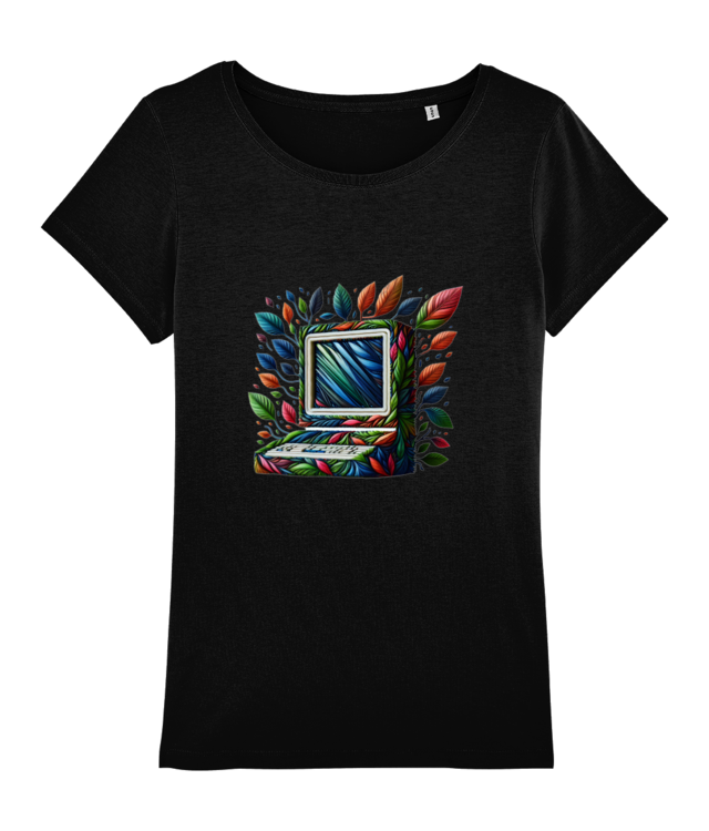 Botanical Laptop Tricou Femei De Bumbac Premium | Muser