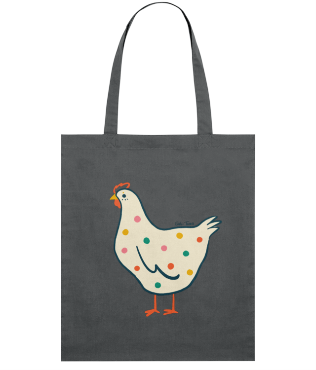 Polkadot Chicken Sacoșă Subțire Țesută De Bumbac | STAU773