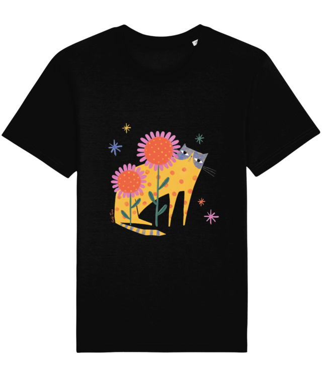 Summer sunflower cat Tricou Unisex de Bumbac Essential | Rocker