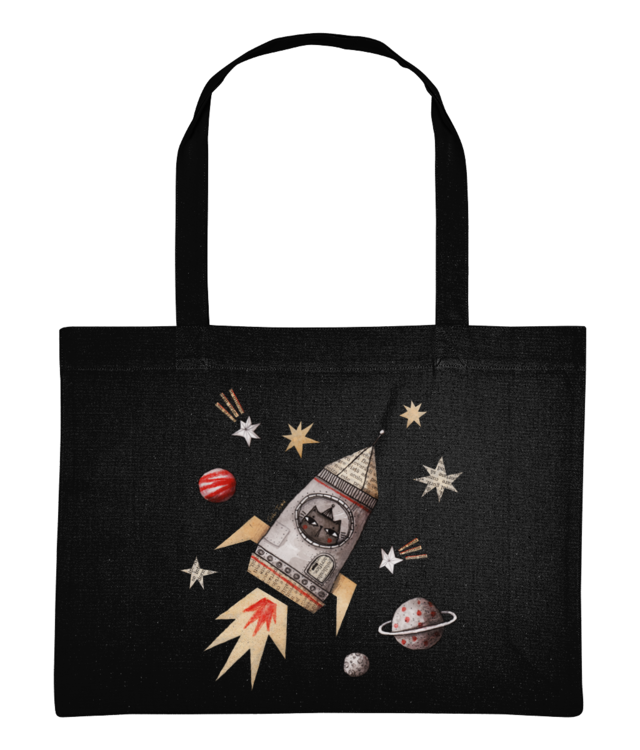 Pisica astronaut Sacoșă De Cumpărături | STAU762