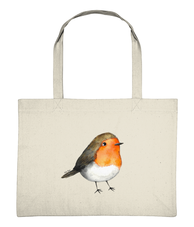 Cute watercolour robin bird Sacoșă De Cumpărături | STAU762