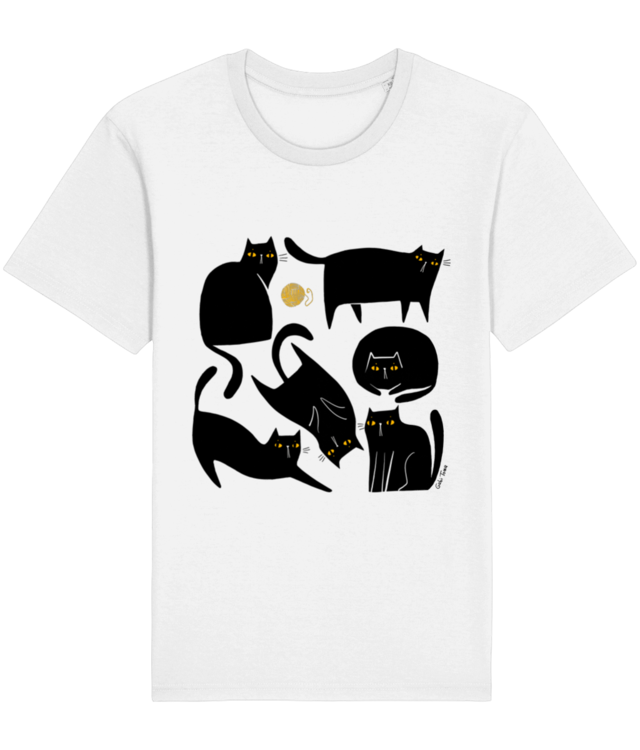 Pisici negre Tricou Unisex de Bumbac Essential | Rocker