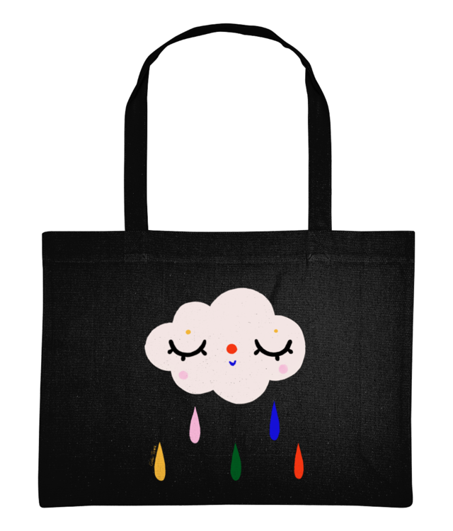 Happy cloud with colourful raindrops Sacoșă De Cumpărături | STAU762