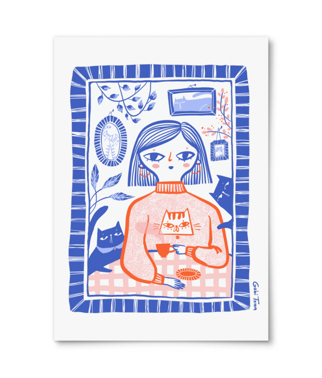 Catlady William Turner | A4 Portrait