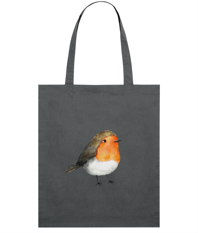 Cute watercolour robin bird Sacoșă Subțire Țesută De Bumbac | STAU773