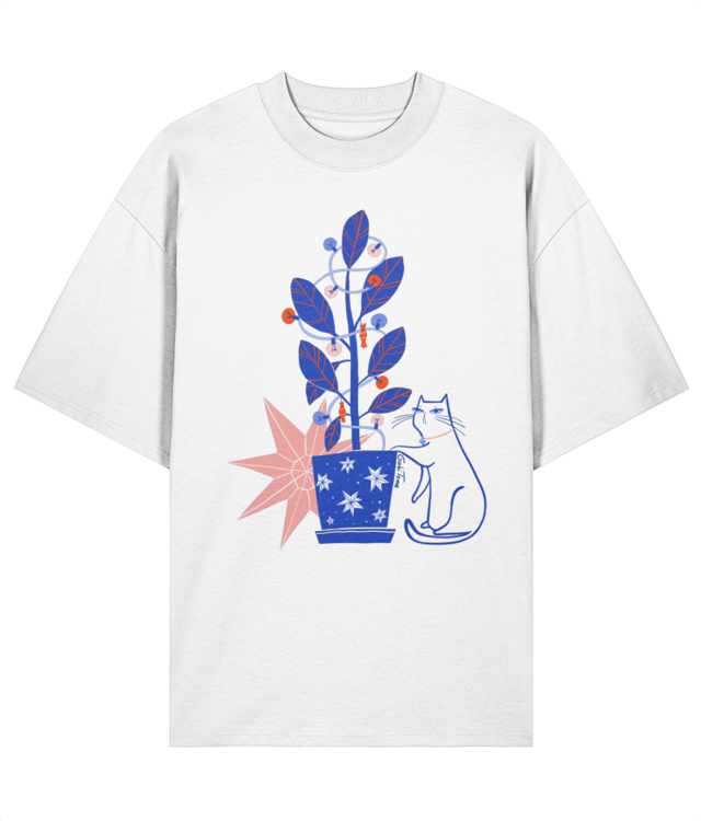 Ficus impodobit cu pisica si stea de Craciun Blaster 2.0 STTU959