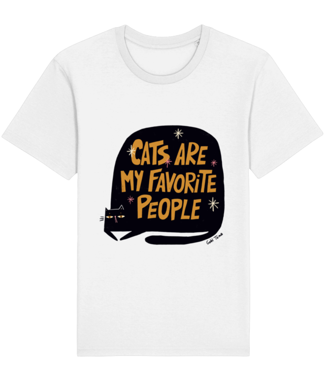 Cats are my favorite people Tricou Unisex de Bumbac Essential | Rocker