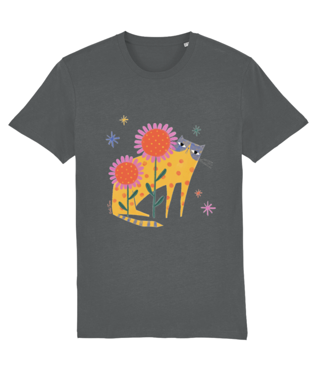Summer sunflower cat Tricou Unisex De Bumbac Premium | Creator 2.0