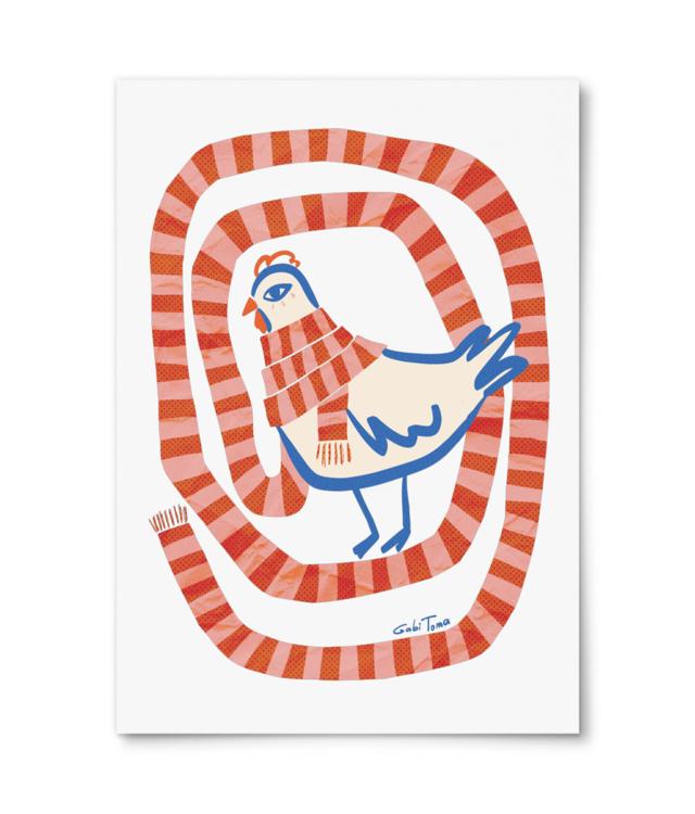 Gaina cu fular William Turner | A4 Portrait