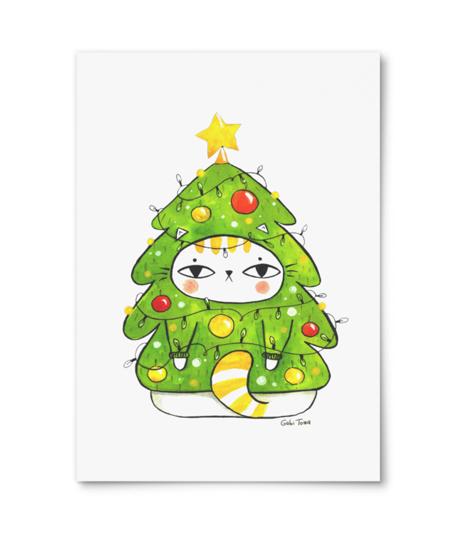 Pisica brad impodobit Photo Matt Fibre 200 | A4 Portrait