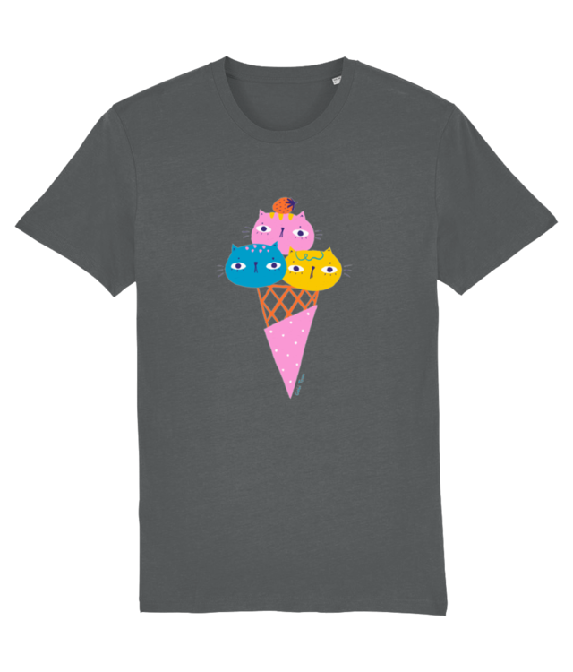 Icecream cats Tricou Unisex De Bumbac Premium | Creator 2.0