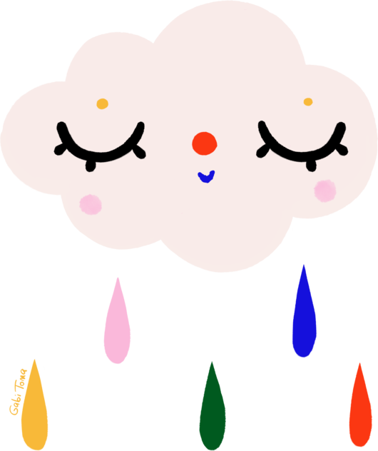 Norisor cu picaturi colorate de ploaie