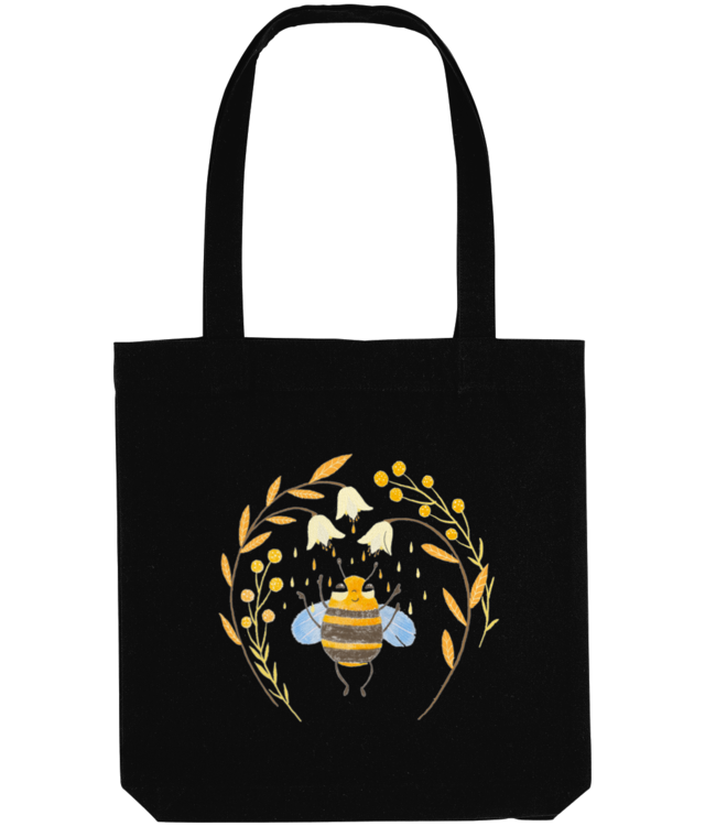 Flowers and a Bee, a Bee and Reverie Sacoșă Țesută De Bumbac Organic | STAU760