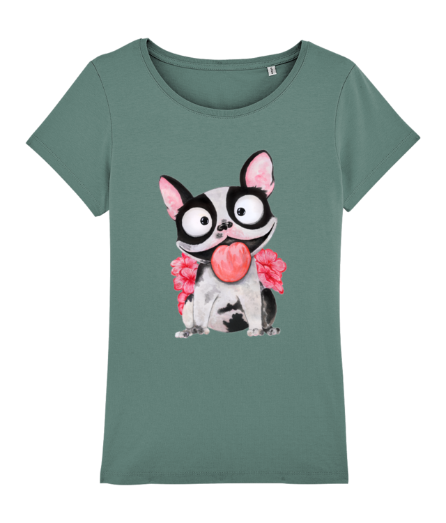 French Bulldog Tricou Femei De Bumbac Premium | Muser