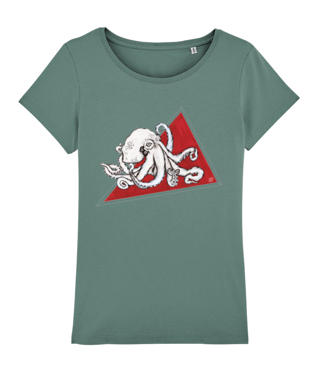 Octopus Tricou Femei De Bumbac Premium | Muser