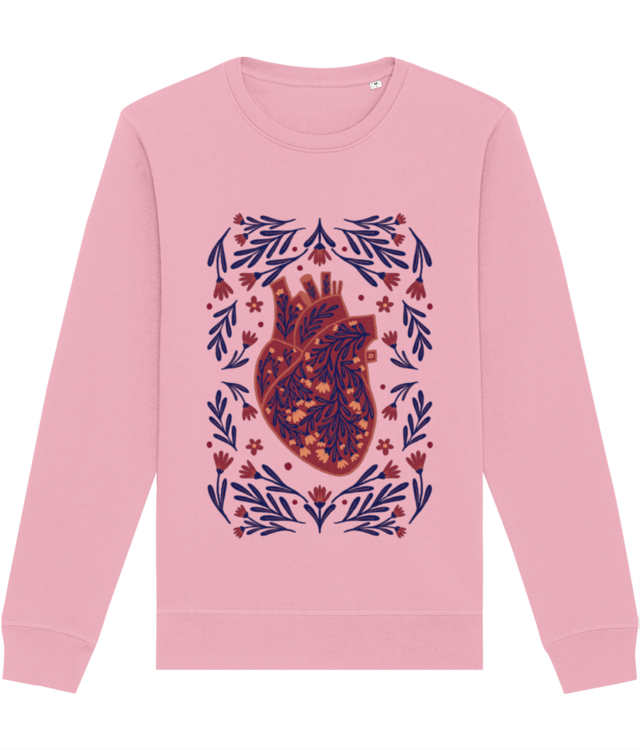 Inima cu flori indigo Roller