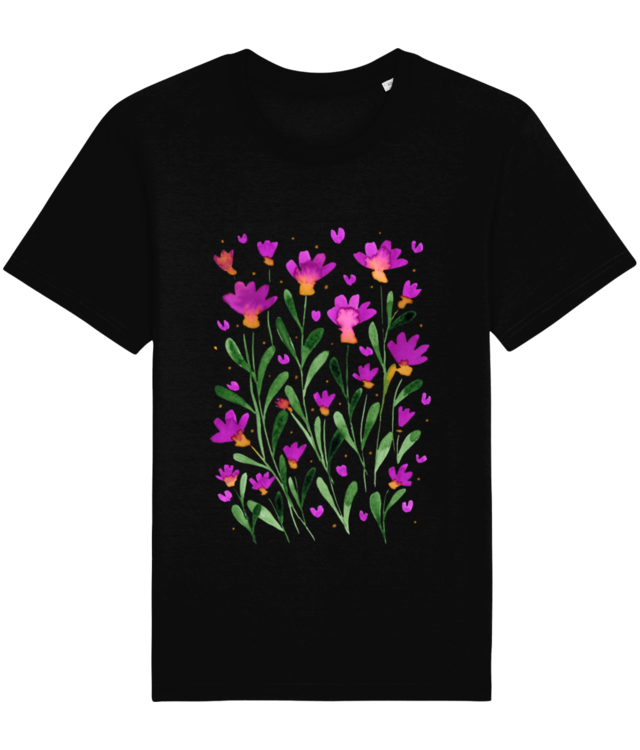 Flori Nu Ma Uita roz Tricou Unisex de Bumbac Essential | Rocker