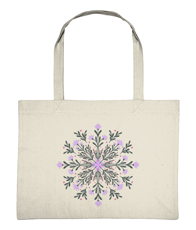 Mandala cu flori de primavara Shopping Bag