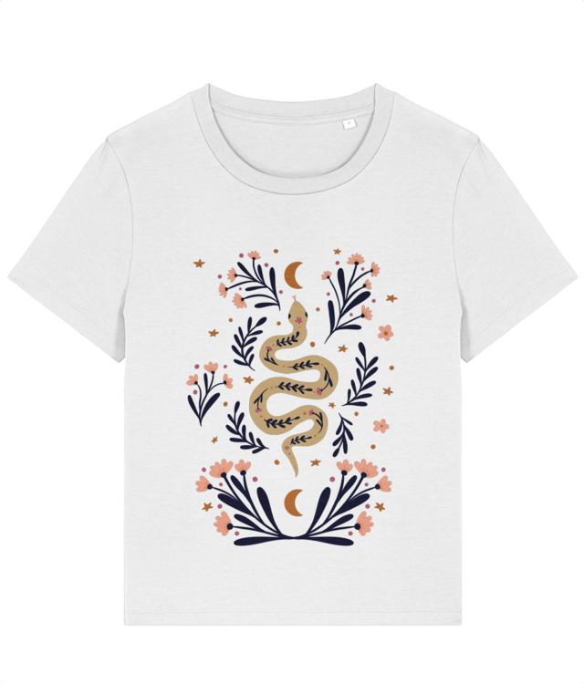 Sarpe si flori  Tricou Femei De Bumbac Premium | Muser