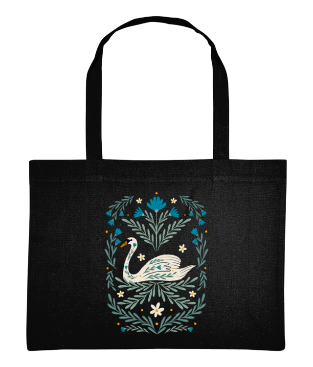 Lebada si flori Shopping Bag