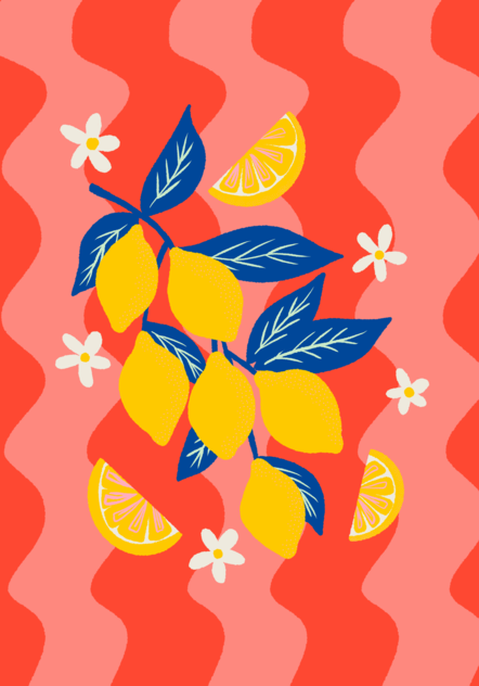 Crenguta cu lamai - Art print