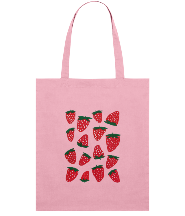 Capsune Sacoșă Subțire Țesută De Bumbac | STAU773