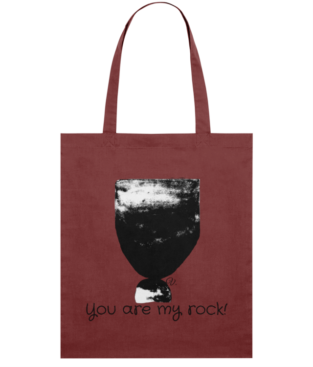 U ARE MY ROCK | Ink Collection| Thin Woven Cotton Bag | STAU773