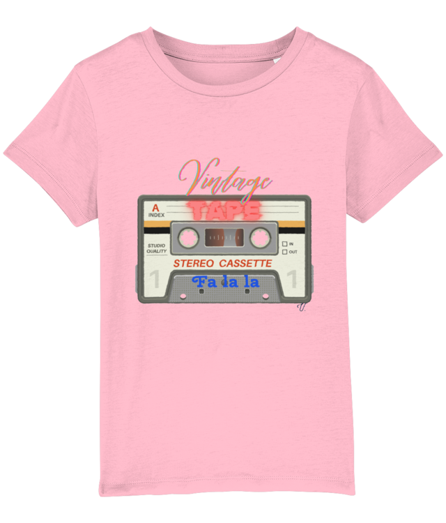 Caseta Fa la la |  Tricou pentru copii, unisex,din bumbac premium| colecţia Vintage