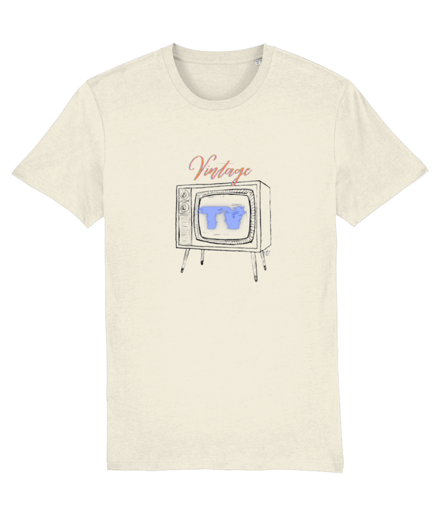 TV | Tricou unisex din bumbac premium| colecţiaVintage