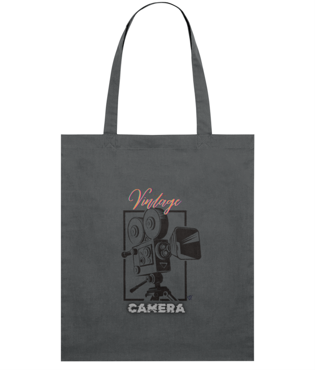 VIDEO CAMERA | Vintage Collection Thin Woven Cotton Bag | STAU773