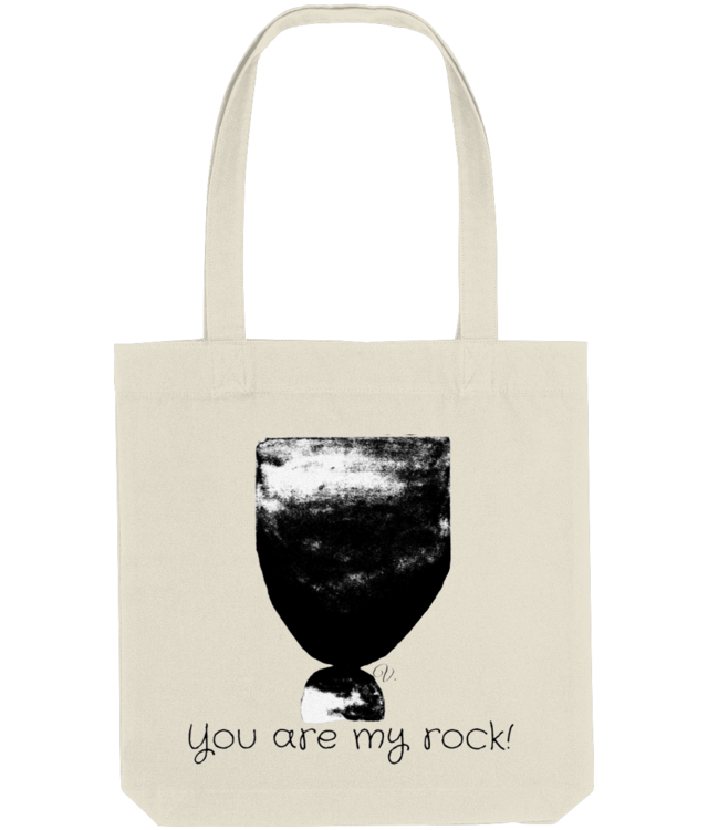 U ARE MY ROCK | Ink Collection| Woven Organic Cotton Bag | STAU760
