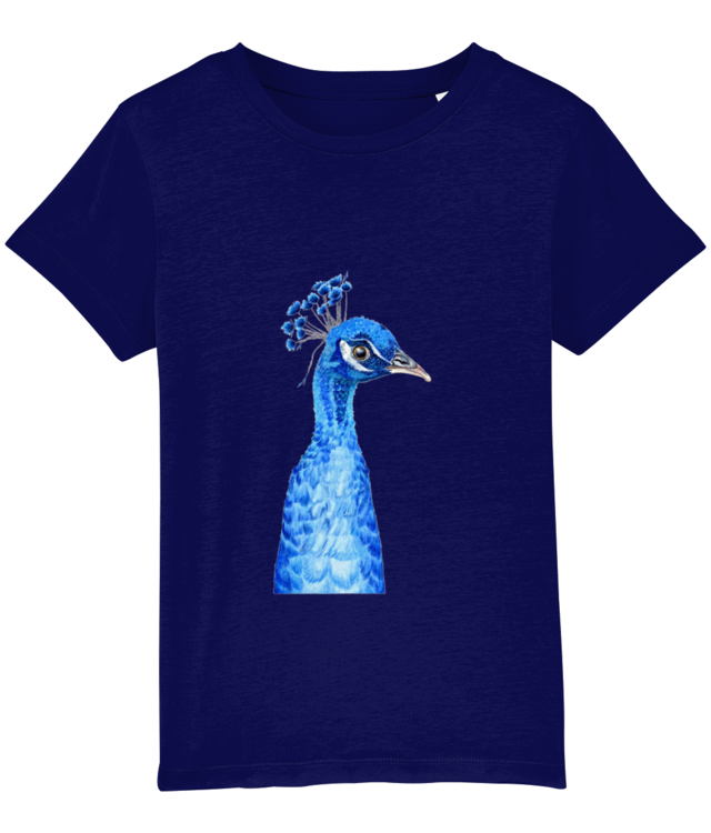Paunul Vasile - Vasile the Peacock Tricou De Bumbac Premium | Mini Creator 2.0