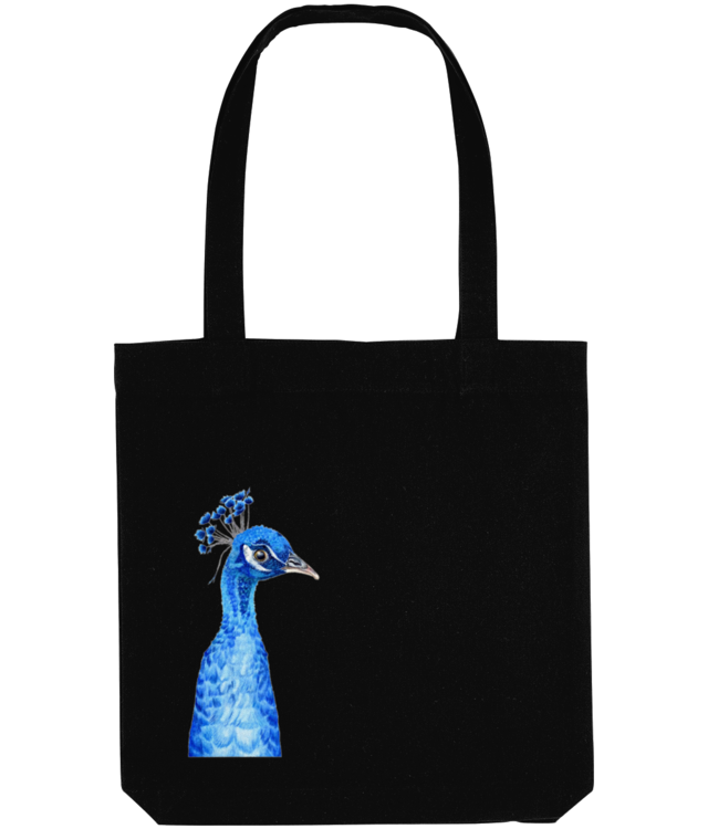 Paunul Vasile - Vasile the Peacock Sacoșă Țesută De Bumbac Organic | STAU760