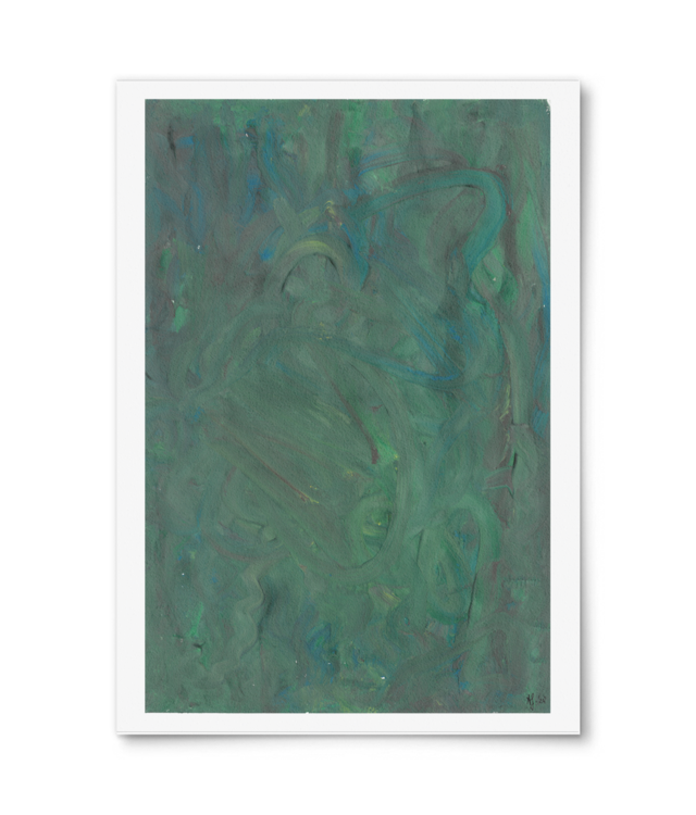 Green Affair | 2024 | Original Painting | A4  Poster Premium - Portrait | Photo Matt Fibre 200