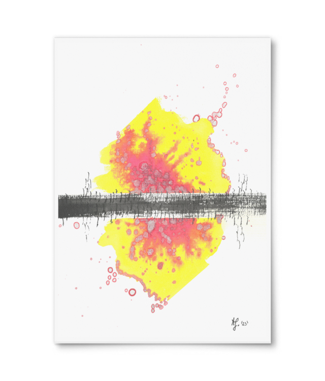 It Is Near Symmetry | 2023 | Original Mixed-Media | Art Print | A4 Giclée Fine Art - Portrait | William Turner