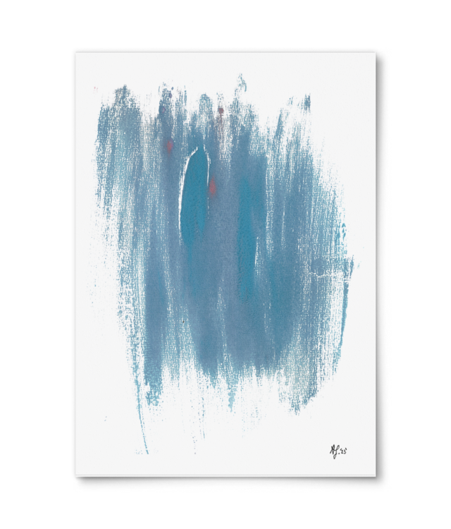 Washed Away | 2023 | Original Abstract Painting | A4 Poster Premium - Portrait | Photo Matt Fibre 200