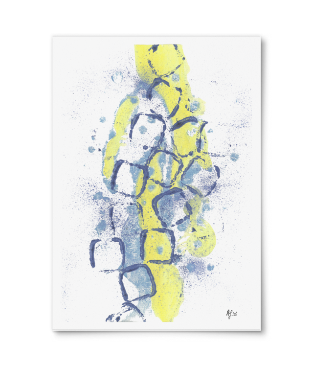 Freezing Charm | 2023 | Original Mark-Making | A4 Giclée Fine Art - Portrait | William Turner