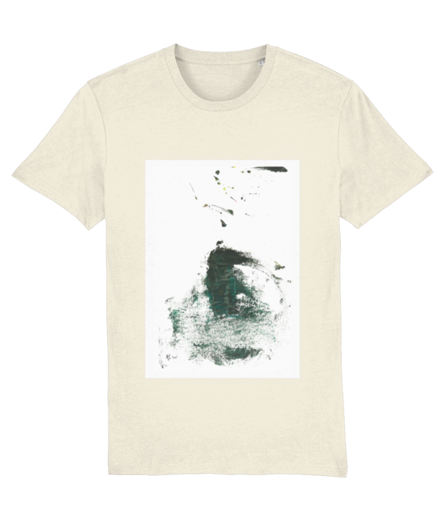 Tricou Unisex Bumbac Organic | Design Printat | Embosom - alb verde